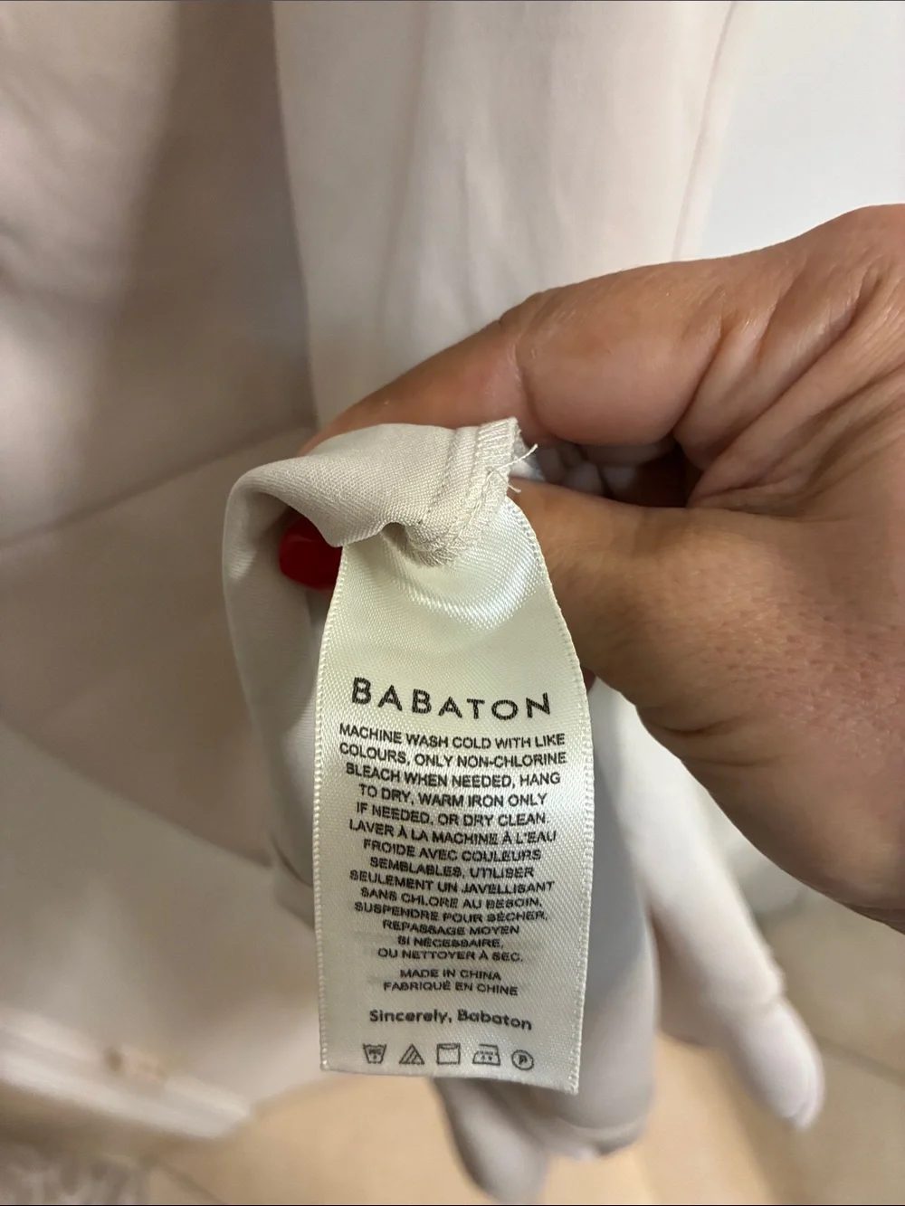 Babaton by Aritzia Square-Neck Cream Midi Dress with Side Slit Sz 2 - Picture 8 of 9
